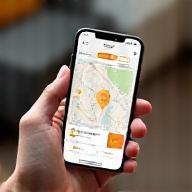 Écran mobile montrant une carte de suivi de livraison